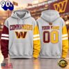 Washington Commanders NFL Two Tone Colorblock Varsity Hoodie, NFL Trending Shirt