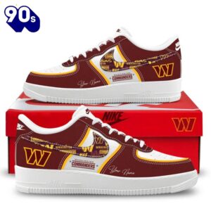 Washington Commanders Personalized AF1 Shoes