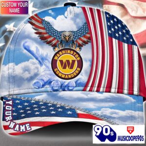Washington Football Team Cap Pride US 4th Of July Cap Veterans Cap Custom Name