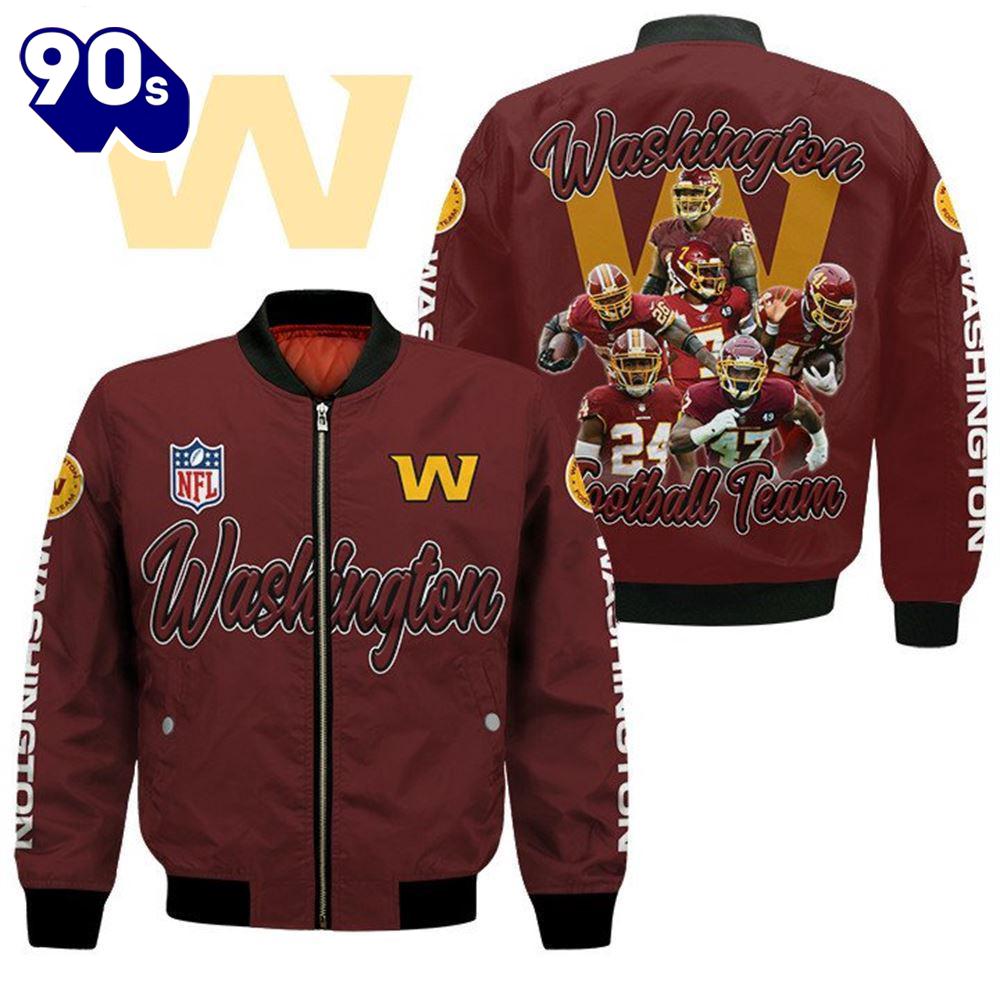 Washington Football Team Players Nfl Bomber Jacket Gift For Christmas Washington Football Team Players Nfl Bomber Jacket Gift For Christmas