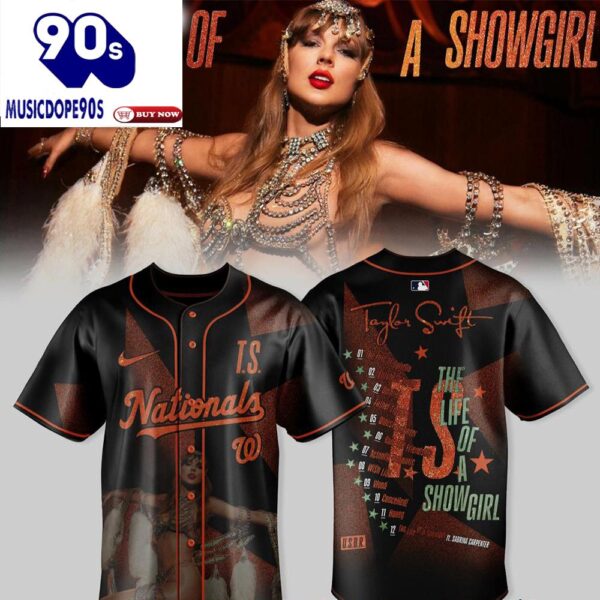 Washington Nationals Taylor Swift The Life Of A Showgirl Baseball Jersey
