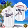 Washington Wizards  USA Flag 250 Years of Freedom Anniversary 1776-2026 Aloha Hawaiian Shirt