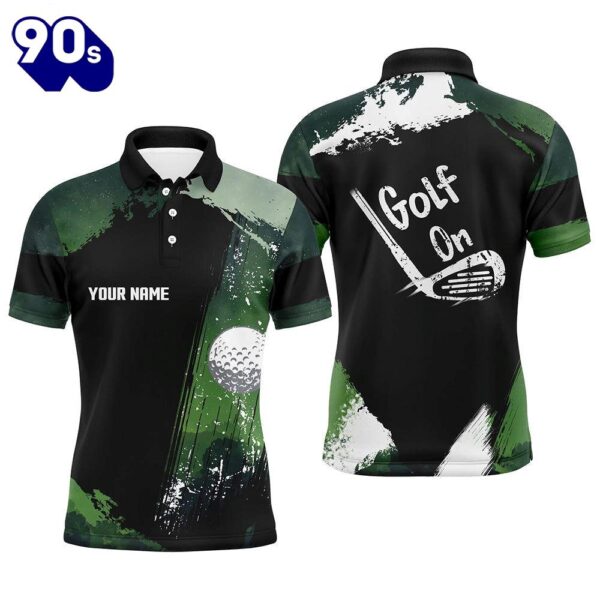 Watercolor Mens Dark Green Personalized    Gift Christmas