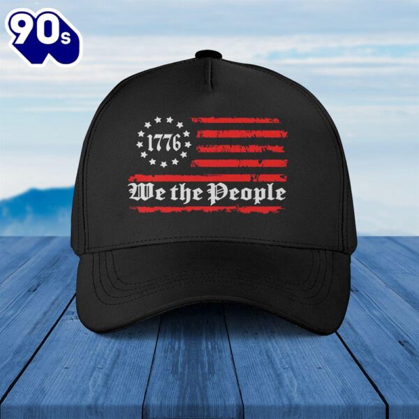 We The People 1776 Flag Baseball Cap  Gift For Veteran Day