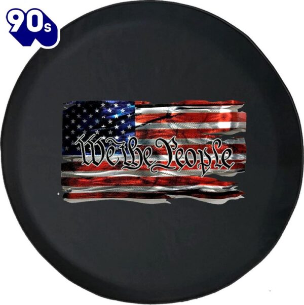 We The People American Flag Tire Cover – Bible Verse Tire Cover Car Decor