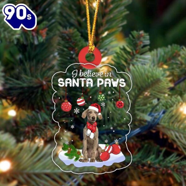 Weimaraner Christmas Ornament, Gift For Christmas