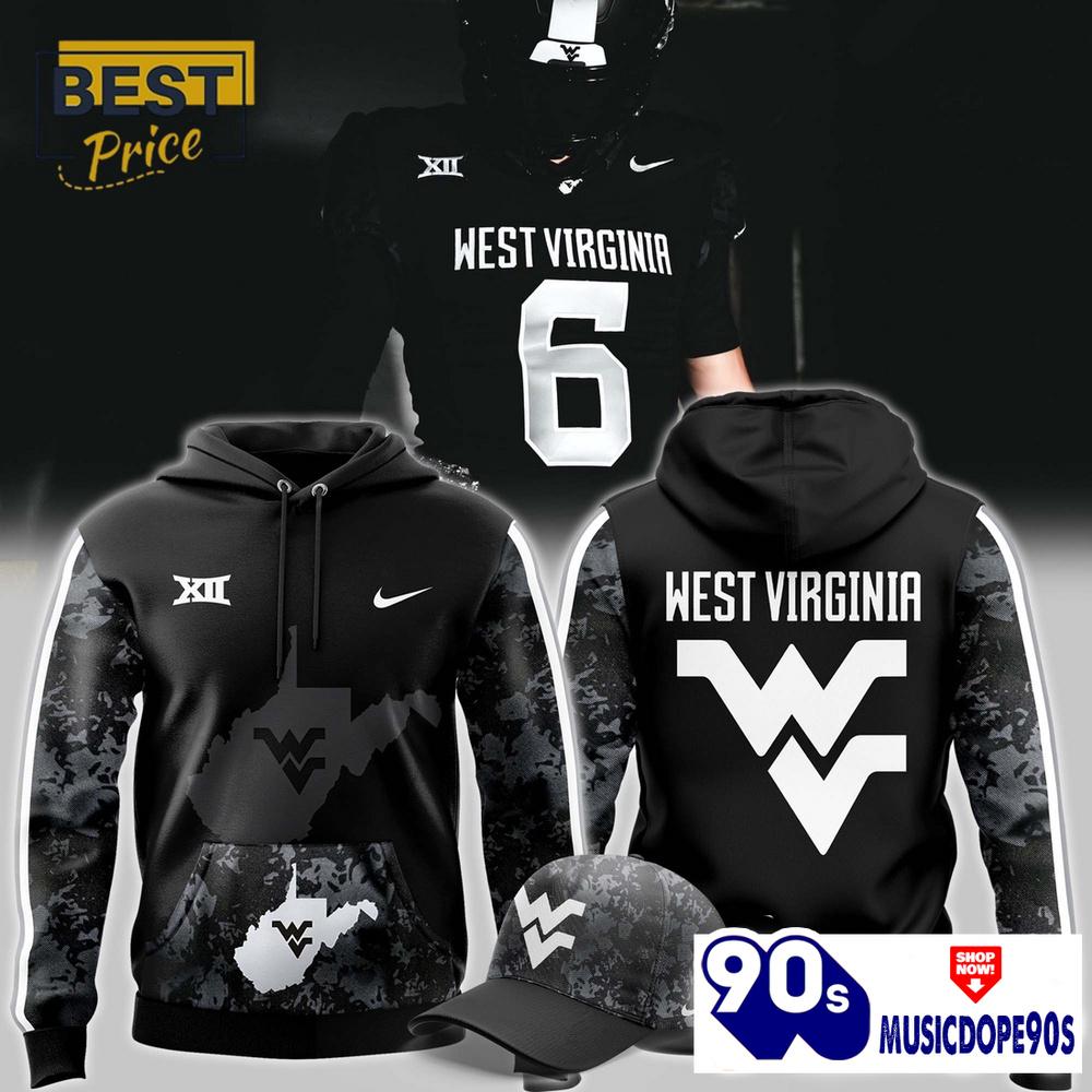 West Virginia Men's Coal Rush Blackout Hoodie, Jogger, Cap