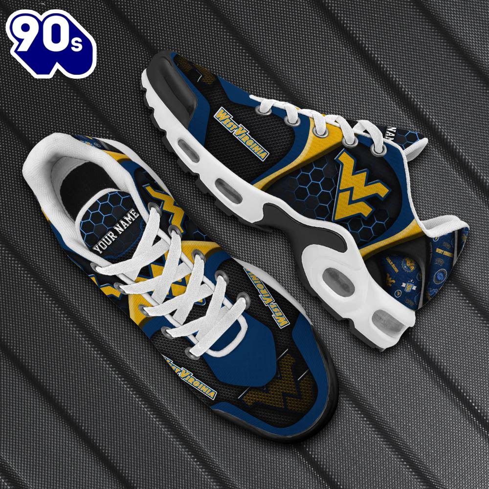 West Virginia Mountaineers Tn Shoes Personalized Your Name, Football Team Shoes West Virginia Mountaineers Tn Shoes Personalized Your Name, Football Team Shoes