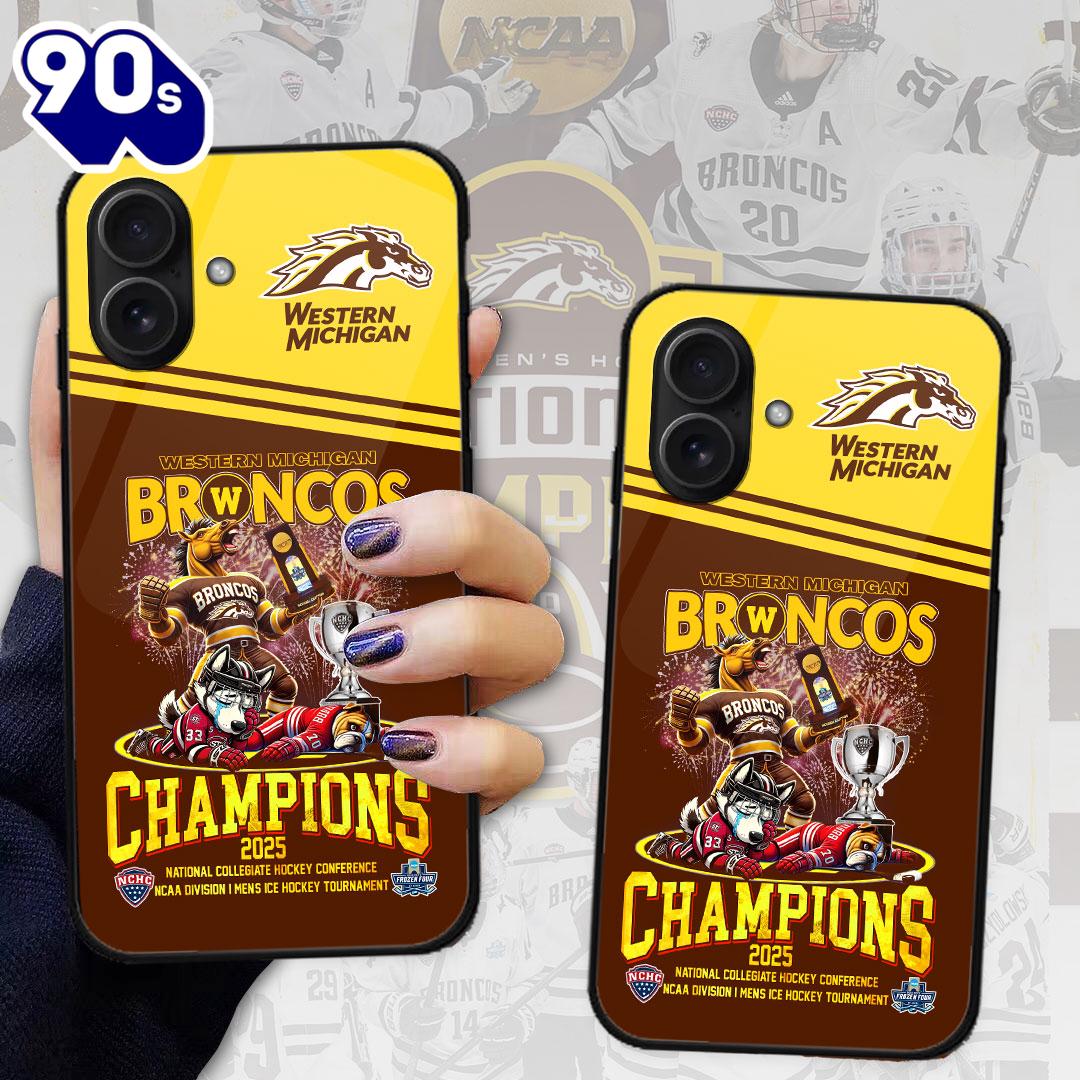 Western Michigan Broncos Men's Ice Hockey Phone Case New 3D Western Michigan Broncos Men's Ice Hockey Phone Case New 3D