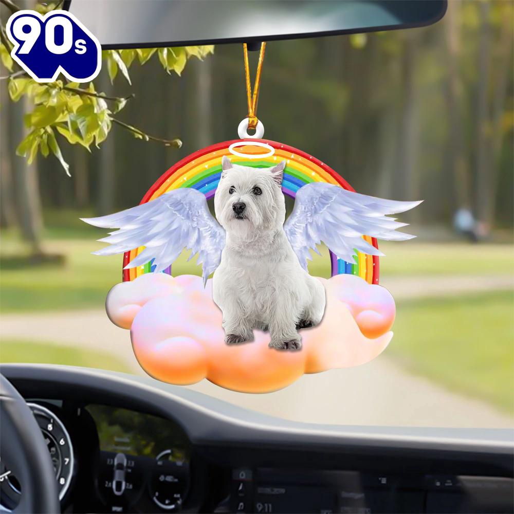 West-Highland-White-Terrier With Angel Wings Memorial Ornament, Gift For Christmas West-Highland-White-Terrier With Angel Wings Memorial Ornament, Gift For Christmas
