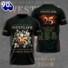 Westlife 25th Anniversary World Tour Limited Edition 3D Shirts
