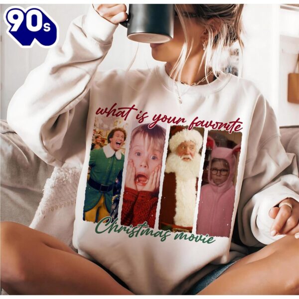 What’s Your Favorite Christmas Movie, Retro Christmas Shirt