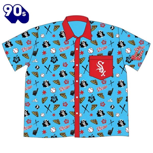 White Sox Hawaiian Button Up Shirts Blue Giveaway