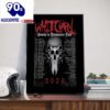 Whitechapel Hymns In Dissonance 2025 Tour Dates List Poster Canvas