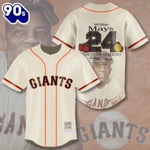 Willie Mays Baseball Jersey