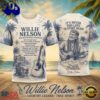 Willie Nelson Palm Trees Acoustic Guitar Lyric 2026 Vintage 3D Shirt , Viral 3D Music Tee