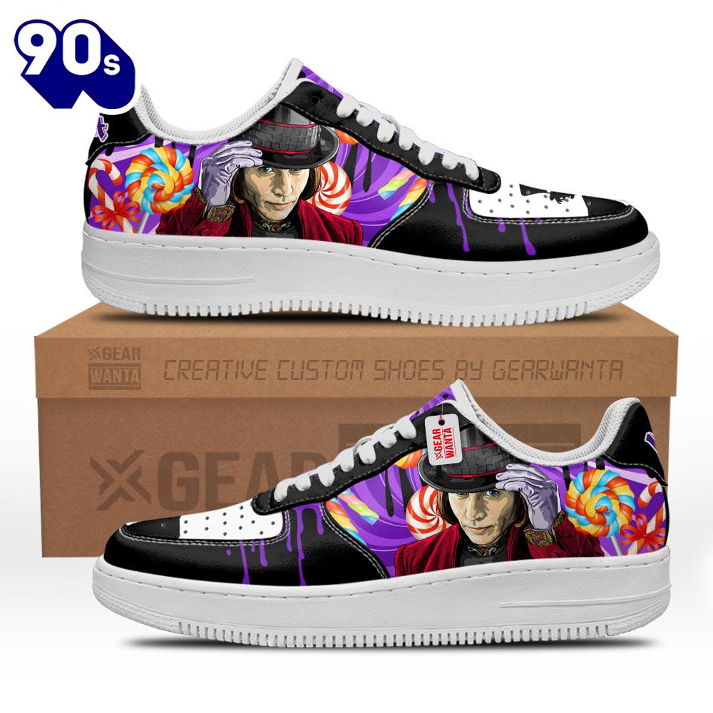 Willy Wonka Custom Air Sneakers Willy Wonka Custom Air Sneakers