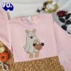 Winnie The Pooh Cartoon Cosplay Halloween Embroidered Sweatshirt Fashion Style For Man And Women