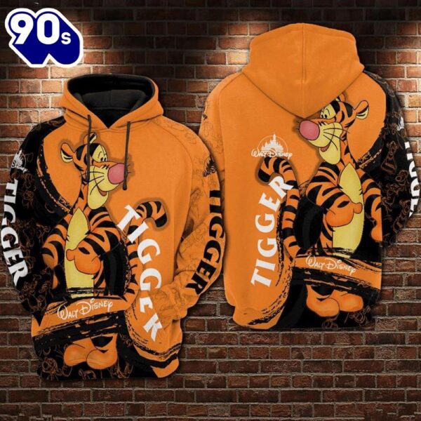 Winnie The Pooh Cartoon Tigger Hoodie All Over Printed 3D Unisex Men Women