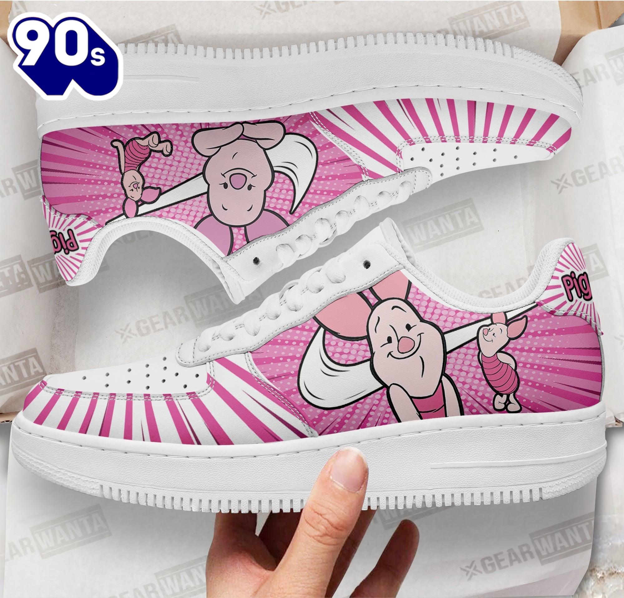 Winnie The Pooh Pigglet Air Sneakers Custom Winnie The Pooh Pigglet Air Sneakers Custom