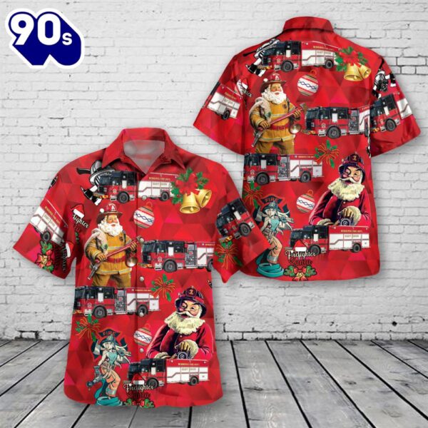 Winnipeg, Manitoba, Winnipeg Fire Department Christmas Hawaiian Shirt