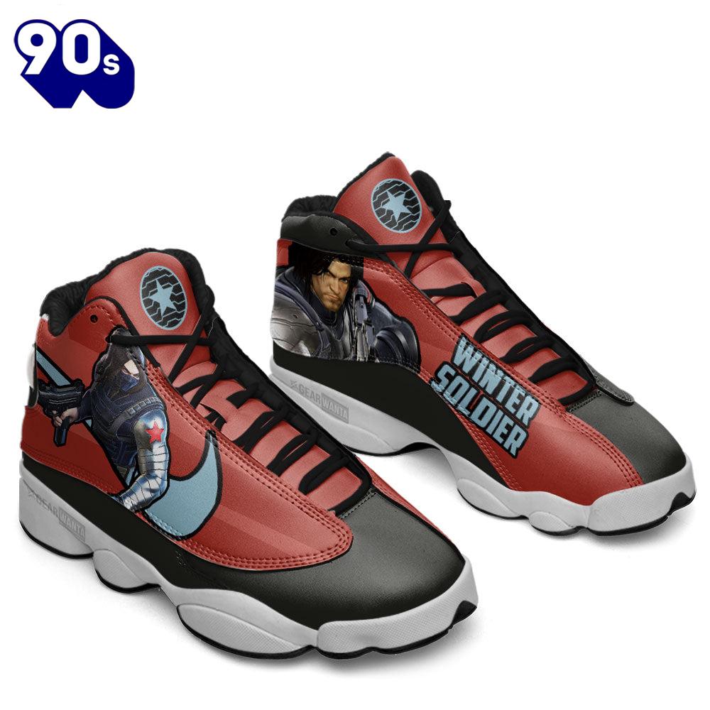 Winter Soldier Air Jordan 13 Sneakers Super Heroes Custom Shoes Winter Soldier Air Jordan 13 Sneakers Super Heroes Custom Shoes