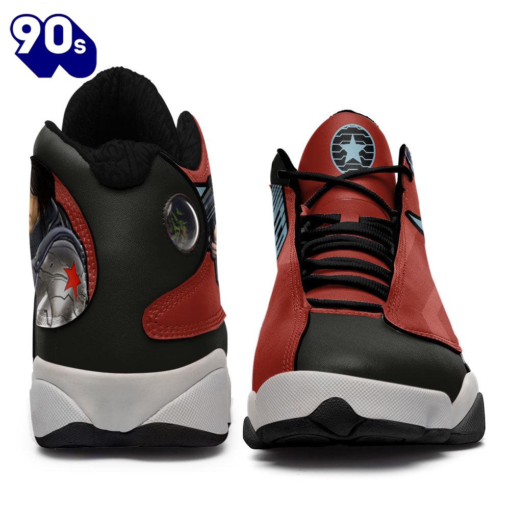 Winter Soldier Air Jordan 13 Sneakers Super Heroes Custom Shoes Winter Soldier Air Jordan 13 Sneakers Super Heroes Custom Shoes