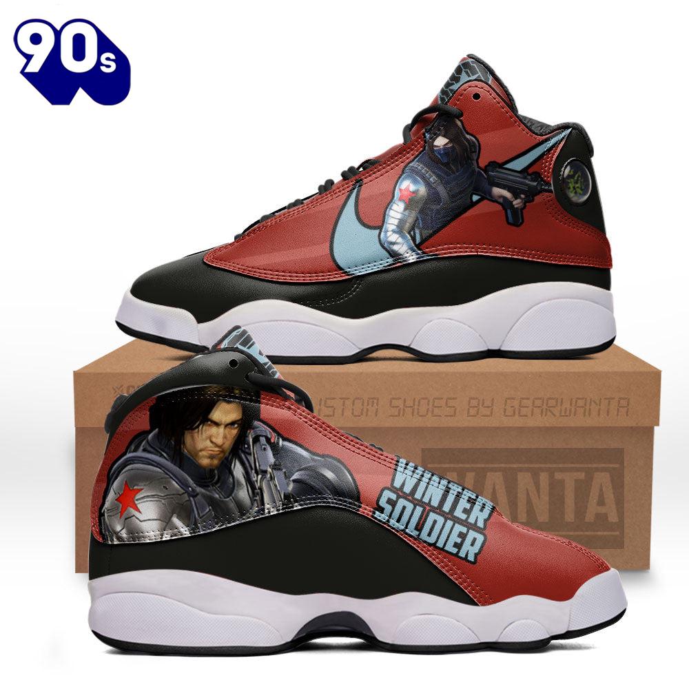 Winter Soldier Air Jordan 13 Sneakers Super Heroes Custom Shoes Winter Soldier Air Jordan 13 Sneakers Super Heroes Custom Shoes