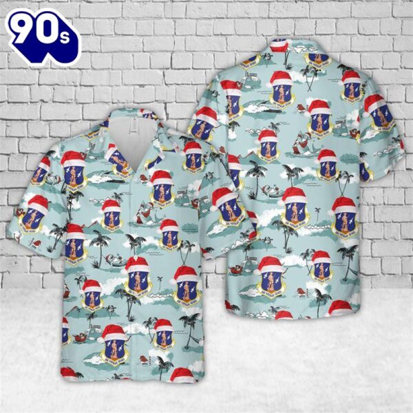 Wisconsin Air National Guard Christmas Hawaiian Shirt