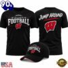 Wisconsin Badgers Football Jump Around 2026 Graphic T Shirt, Sport Trend 3D Shirt
