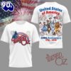 Wizard of Oz Patriotic 250 Years of America Premium 3D Shirt NY Style