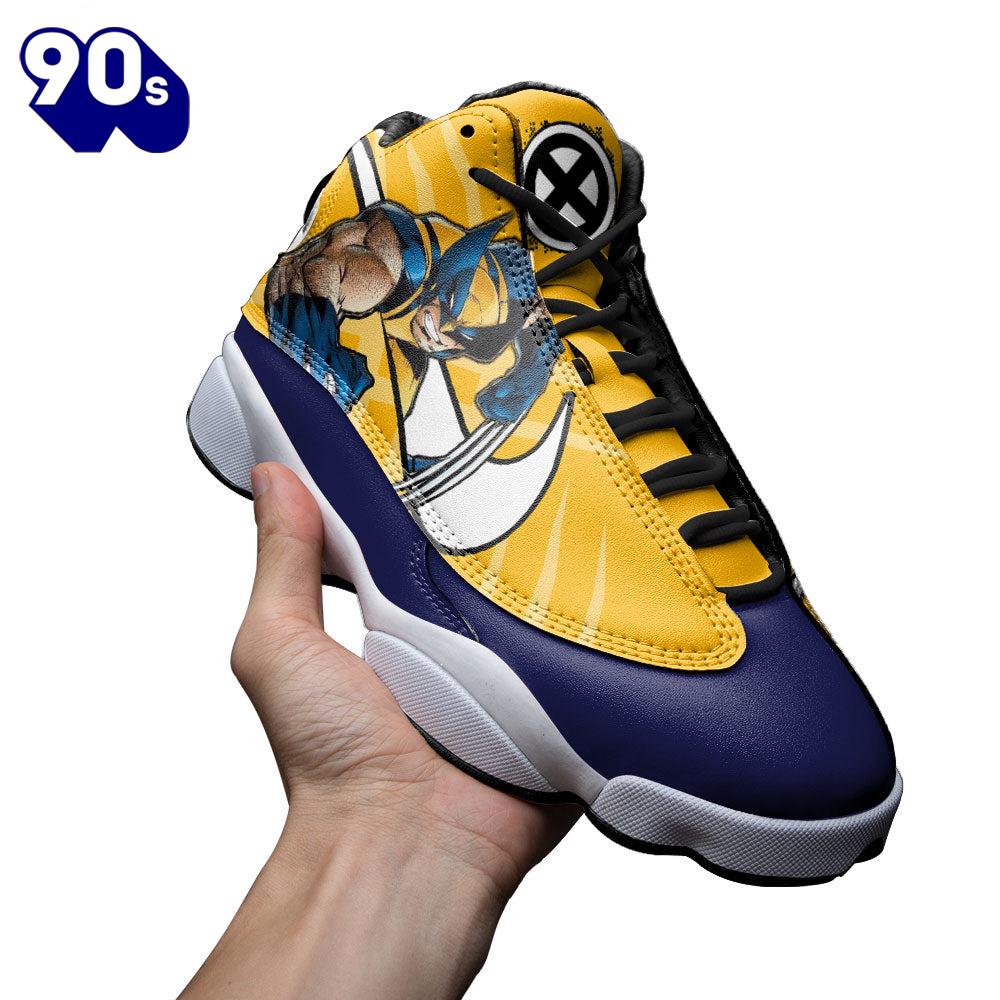 Wolverine Air Jordan 13 Sneakers Super Heroes Custom Shoes Wolverine Air Jordan 13 Sneakers Super Heroes Custom Shoes