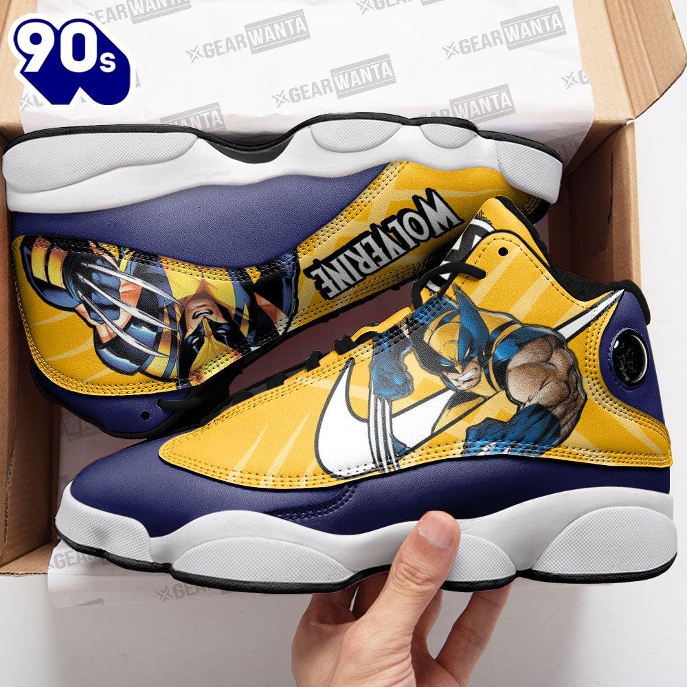 Wolverine Air Jordan 13 Sneakers Super Heroes Custom Shoes Wolverine Air Jordan 13 Sneakers Super Heroes Custom Shoes