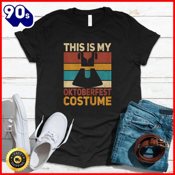 Halloween 2025  Womens This Is My Oktoberfest Costume Women German Dirndl Outfit T-Shirt