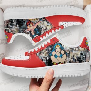 Wonder Woman Air Sneakers Custom Superhero Comic Shoes