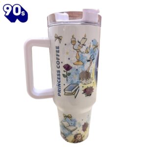 Yellow Dress Magic Park Beastly Princess 40 oz Travel Tumbler
