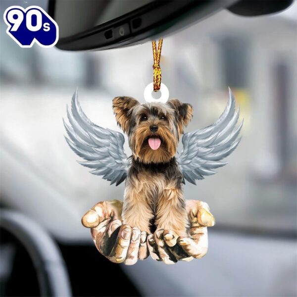 Yorkshire Terrier Angel Dog Memorial Ornament, Gift For Christmas