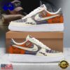 Zach Bryan With Heaven On Tour Plaid & Orange Country Music Air Force 1 Shoes, Trending Music AF1