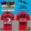 Zach Bryan x San Diego State Football With Heaven On Tour 2026 Red T Shirt