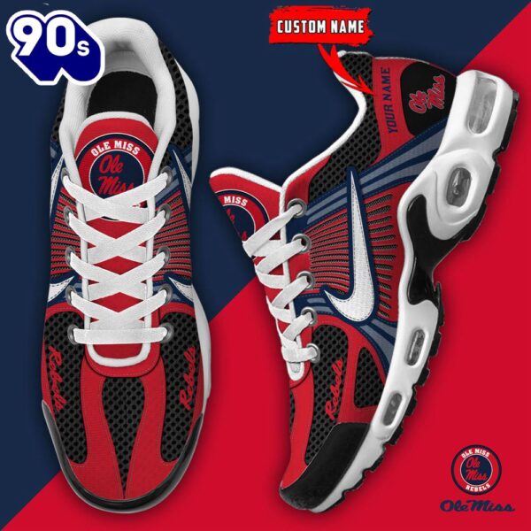 ZNCAA Ole Miss RebelsFootball Team Sport Custom Max Plus Shoes